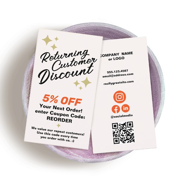 Coupon de réduction de fidélité client (Créateur téléchargé)