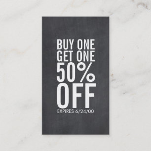 Coupon de réduction de typographie gras