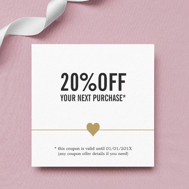 Coupon de salon de beauté simple et élégant (Créateur téléchargé)