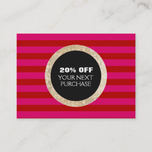 Coupon Faux Gold Sequins Strié Mode & Beauté