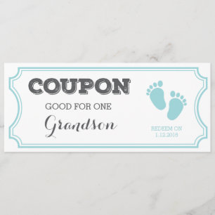 Coupon pour un petit-fils Faire-part bébé