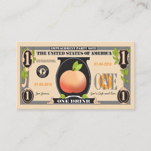 Coupon promotionnel du parti de la destitution de