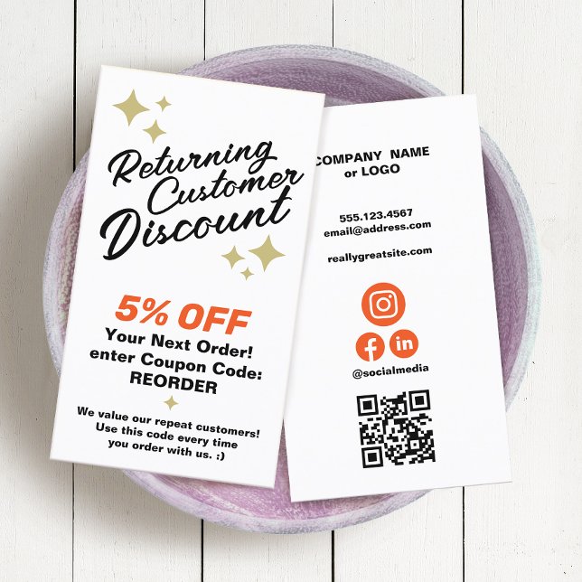 Coupon rabais sur la fidélité du client (Créateur téléchargé)