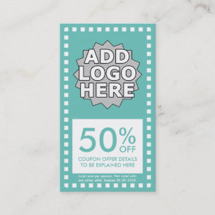 coupon simple personnalisable couleur