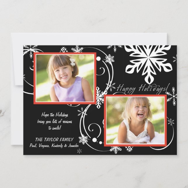 Coupure de neige - Carte de vacances photo (Devant)