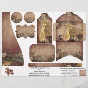 Coupure du Journal de la Femme vintage et Rose