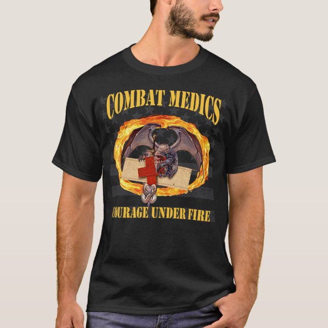 Courage de médecins de combat sous le T-shirt de (Devant)