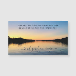 Courage Inspirant Sunset Photography Magnet