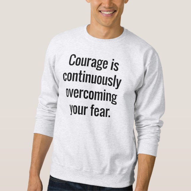 Courage Sweatshirt de base masculin (Devant)
