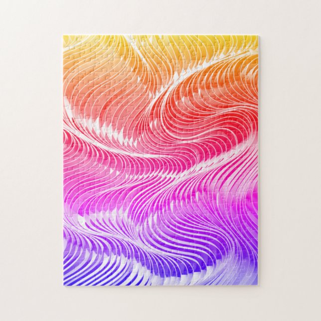Courbe arc-en-ciel Puzzle moderne (Vertical)