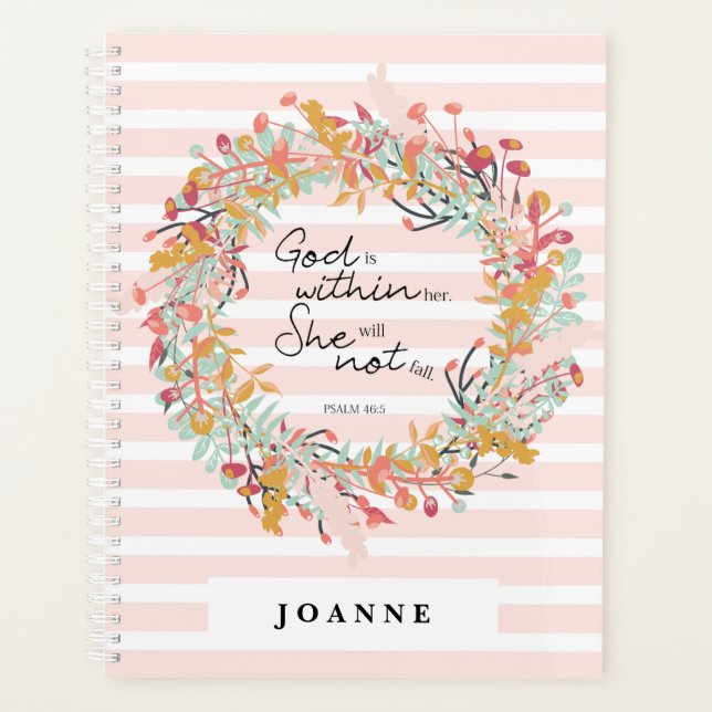 Courbe florale vers la Bible Psaumes Psaumes roses (Devant)