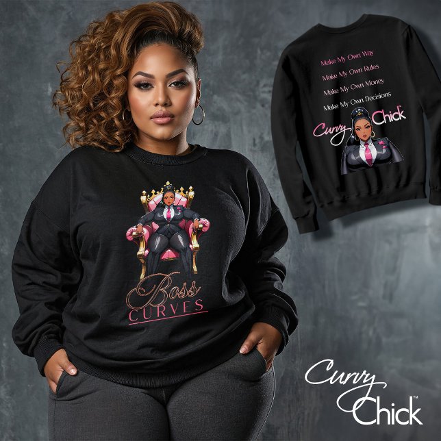 Courbes Boss (Pour Sweat - shirt à capuche noir) (Créateur téléchargé)