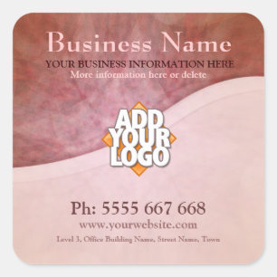 Courbes terrestres avec Stickers d'entreprise Logo