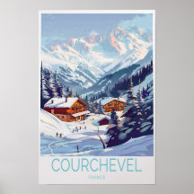 Courchevel France Impression Hivernale