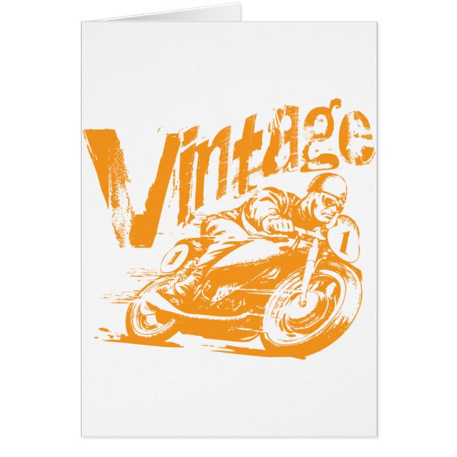 Coureur vintage de moto (Devant)