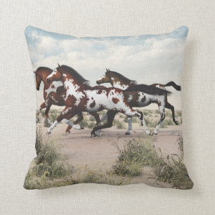 Courez comme le vent - coussin galopant de chevaux