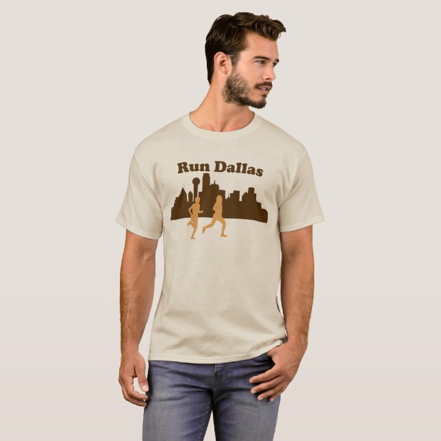 Courez le T-shirt de Dallas (Devant entier)
