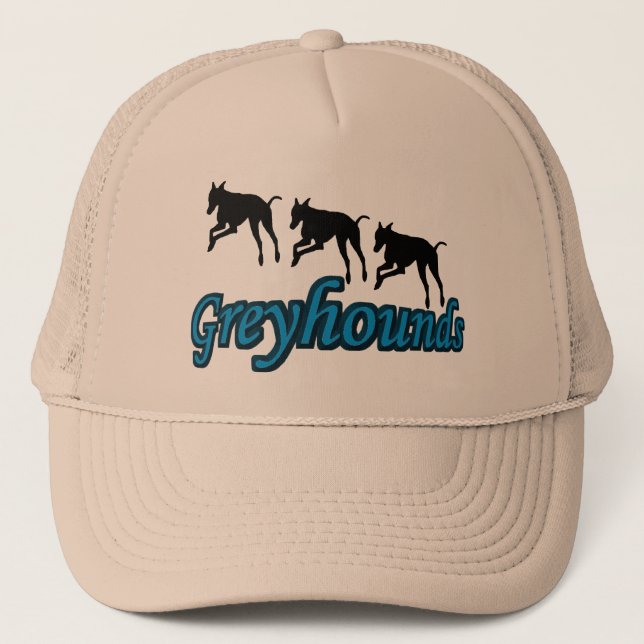 Courir Greyhounds Casquette chien (Devant)