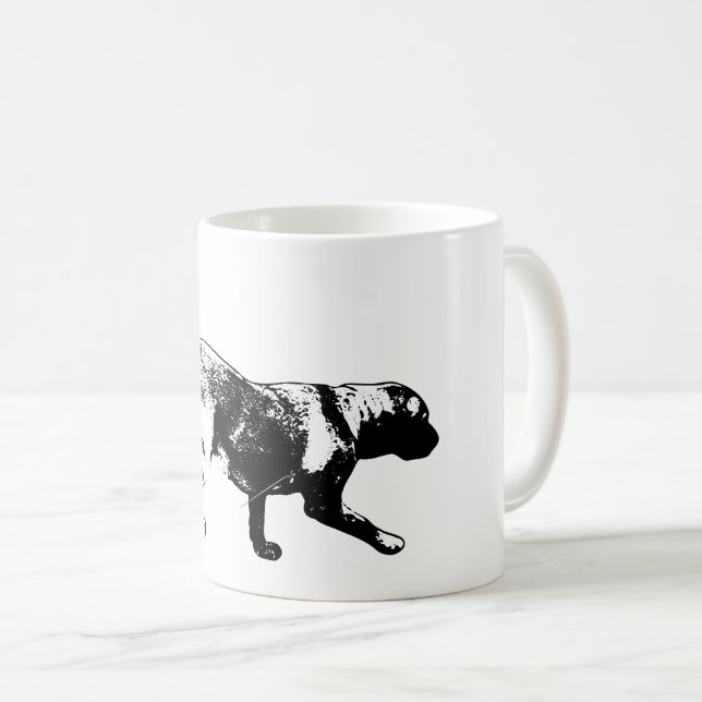 Courir Labrador Retriever Ink Art Mug (Devant droit)
