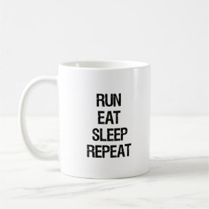 Courir Manger Dormir Répéter la Mug du coureur