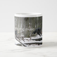 Courir Musique Chien Jumbo Mug
