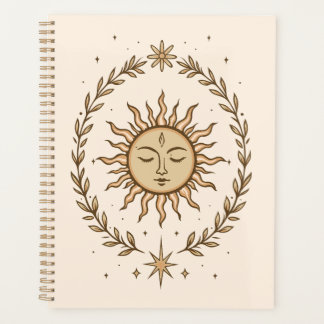Couronne botanique de visage solaire Litha Art cél