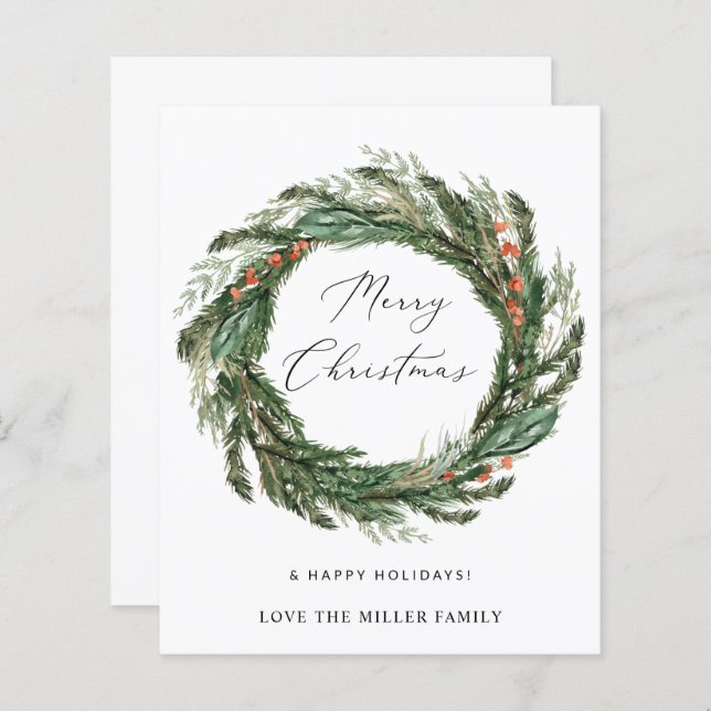 Couronne budgétaire - Joyeux Noël (Devant / Derrière)