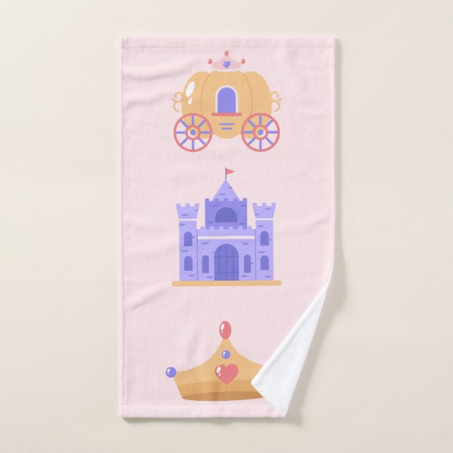 Couronne & Carrosse (Serviette à main)