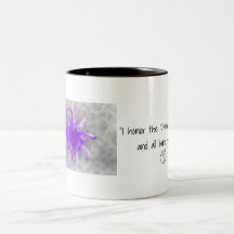 Couronne Chakra Tasse à café avec affirmations
