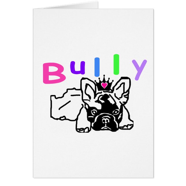 Couronne de Bouledogue Français French Bulldog (Devant)
