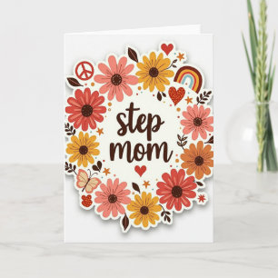 Couronne de carte de belle-mère artistique