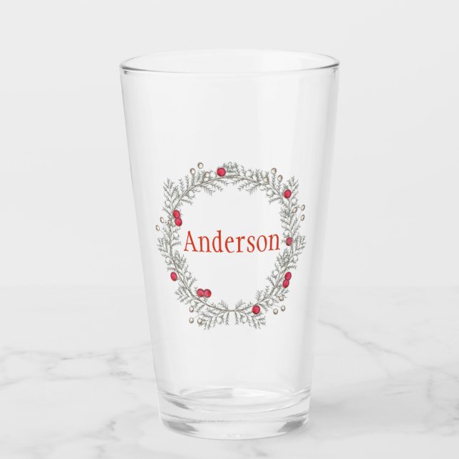 Couronne de fête en verre modifiable (Devant)
