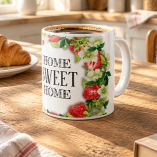 Couronne de fraises   Mug classique en céramique b