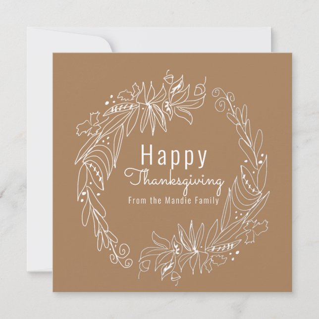 Couronne de glands de Thanksgiving Illustration de (Devant)