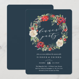 Couronne de jardin de vacances Invitation à un dîn