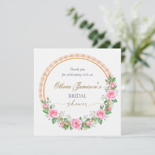 Couronne de mariée Roses Merci & Gypsophile
