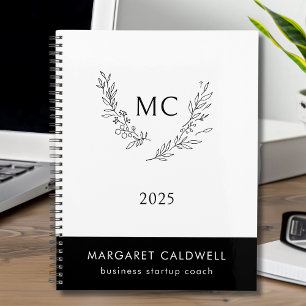 Couronne de monogramme noir et blanc 2025