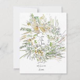 Couronne de Noël carte de pré-réservation