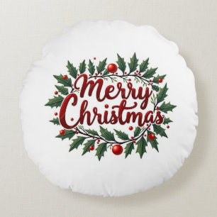 Couronne de Noël Coussin Rond