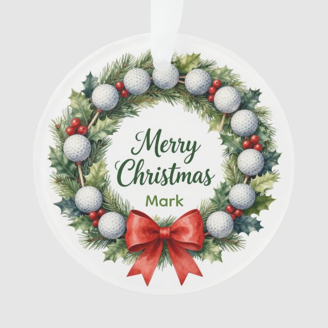Couronne de Noël de golf  (devant)