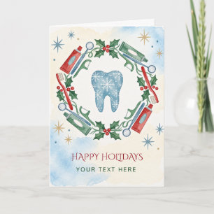 Couronne de Noël dentaire Noël du dentiste Vacance