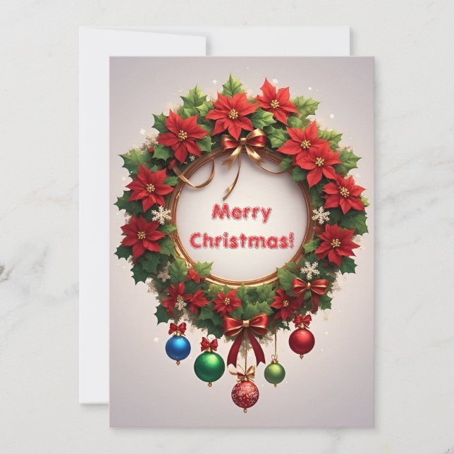 Couronne de Noël festive (Devant)