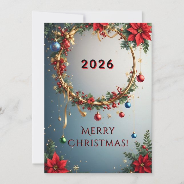 Couronne de Noël festive (Devant)