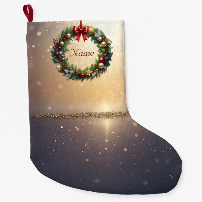 Couronne de Noël festive Chaussette de fêtes (Devant)