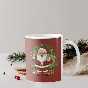 Couronne de Noël Tasse à café Père Noël