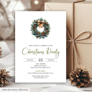 Couronne de pin bohème rustique Invitation de vaca