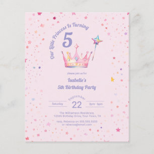 Couronne de princesse de budget rose pour petite f