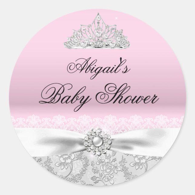 Couronne de Princesse Rose & Autocollant de Baby S (Devant)