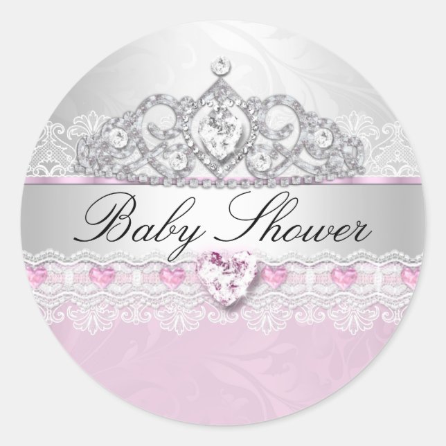 Couronne de Princesse Rose & Autocollants pour Bab (Devant)