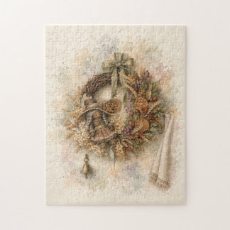 Couronne de puzzle d'automne